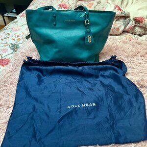 COLE HAAN Shopper purse pebble leather